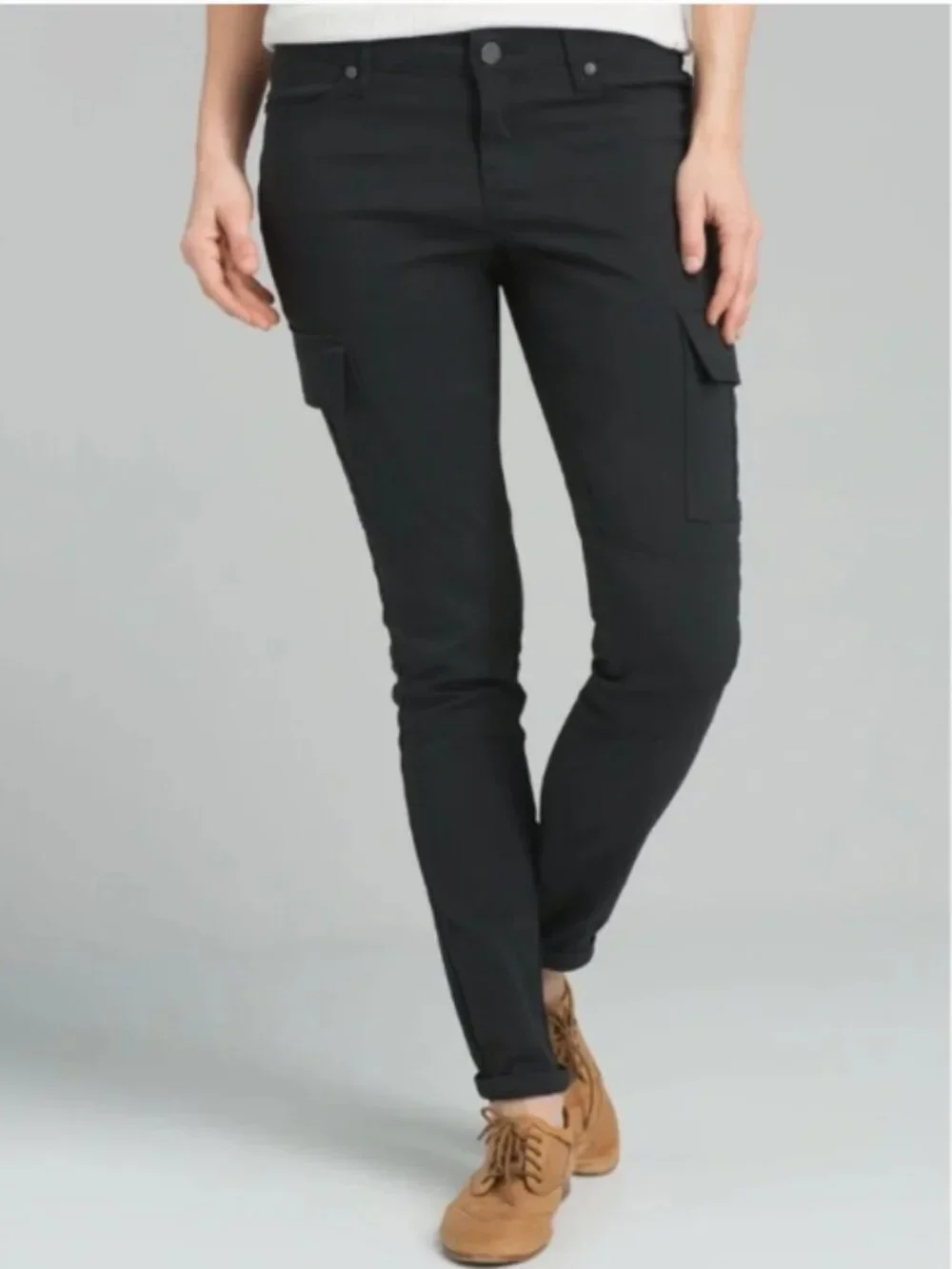 Prana Women's Meme Hiking Trail Pants in Black Size 12 - Picture 2 of 9